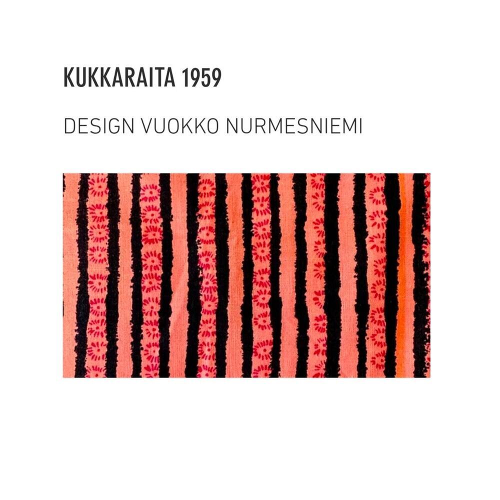 RARE Marimekko Pink Kukkaraita Design Vuokko Nurmesniemi 60s Cotton Maxi Dress - Picture 15 of 15